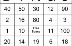 10 best free printable number bingo cards printablee 10 Best Free Printable Number Bingo Cards Printablee