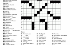 10 Best Printable Crosswords For Adults Printablee