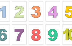 10 Best Printable Number Card 1 10 Printablee