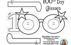 100th Day Of School Activity Glasses Craft 100 Days Of School 100th