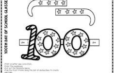 100th Day Of School Glasses FREEBIE By Loving Math TpT