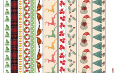 11 Free Printable Christmas Washi Tapes