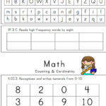 3 Page Kindergarten Assessment Teacher Girl Kindergarten Free