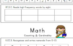 3 Page Kindergarten Assessment Teacher Girl Kindergarten Free