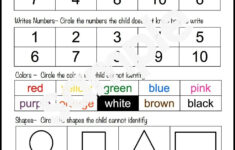 3 Page Kindergarten Assessment Teacher Girl Kindergarten Free