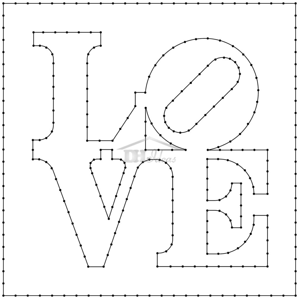 Free Printable String Art Patterns | Rossy Printable