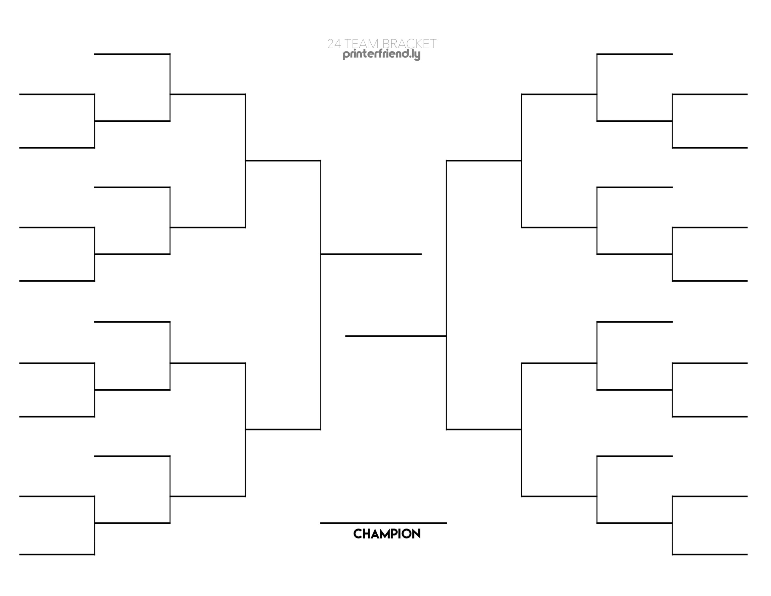 32 Tournament Team Bracket Printerfriendly Free Printable Wrestling 