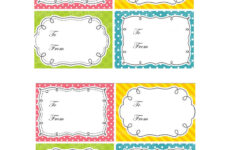 44 free printable gift tag templates template lab 44 Free Printable Gift Tag Templates Template Lab