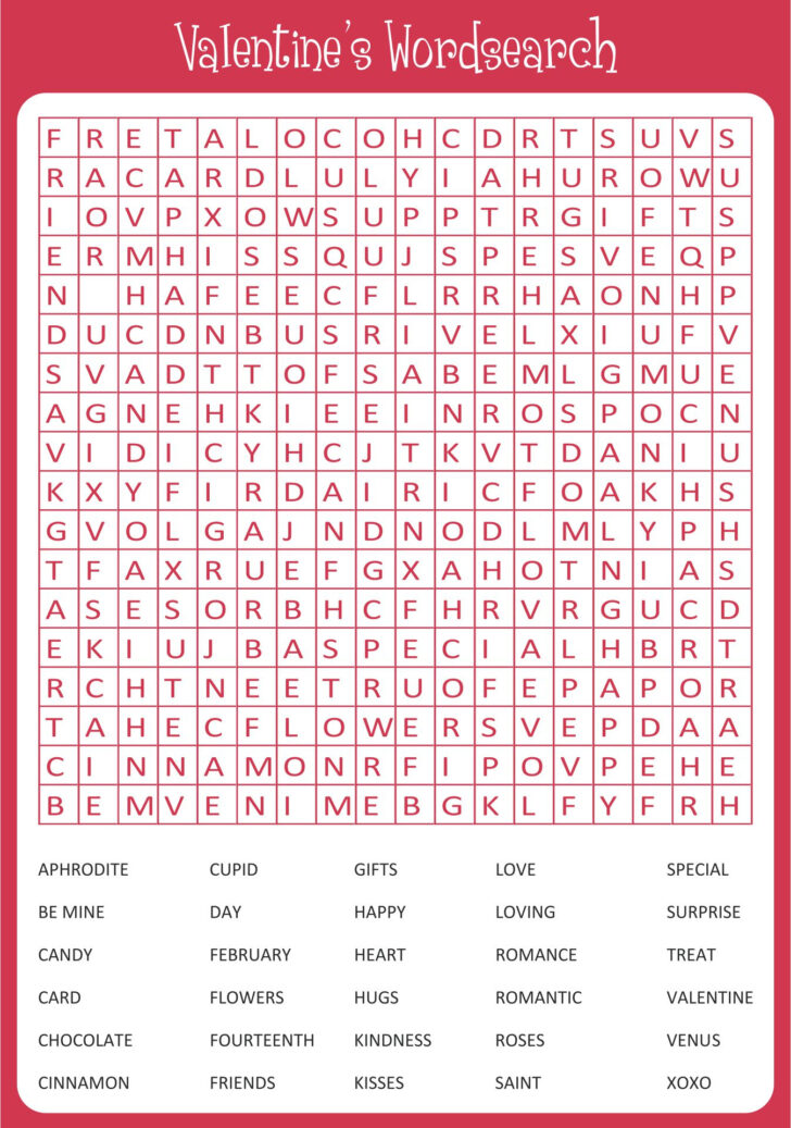 Free Printable Valentine Games For Adults