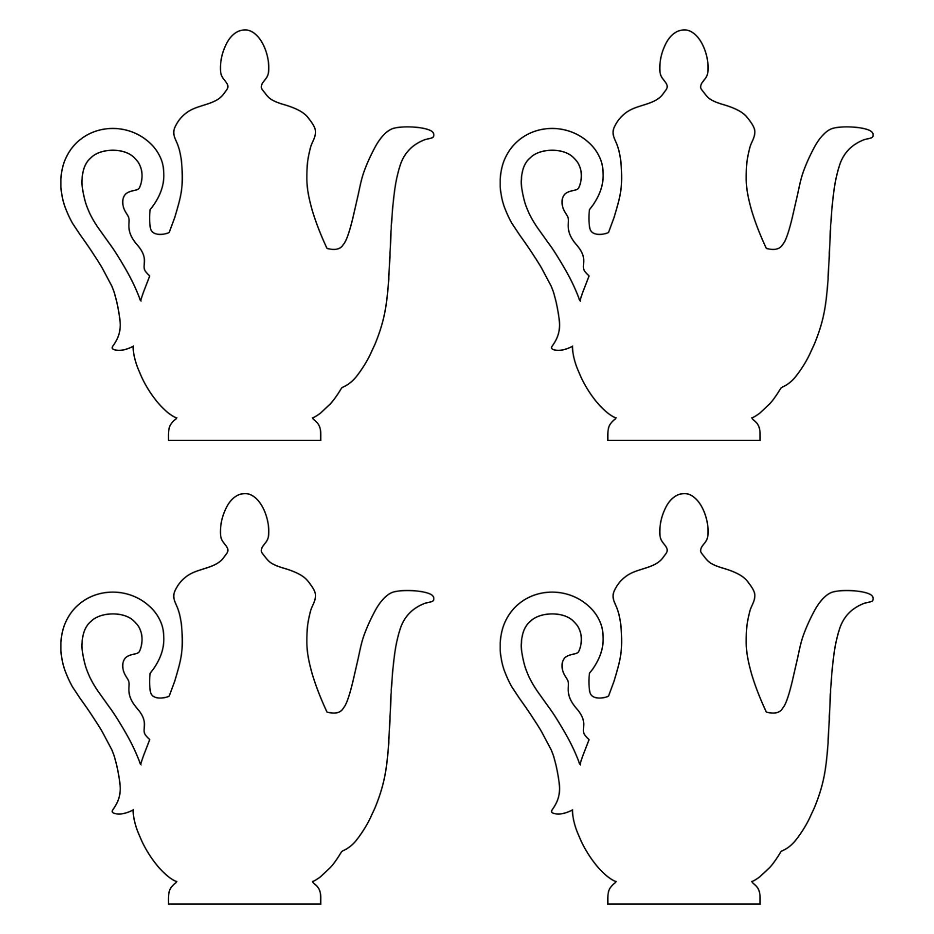 6 Best Printable Tea Pot Printablee