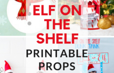 Adorable Elf On The Shelf Printable Props Letters And More Living