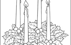 Advent Candles Coloring Page Free Printable Coloring Pages Free