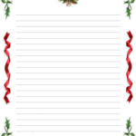Agalligani Christmas Note Paper Christmas Stationery Printable