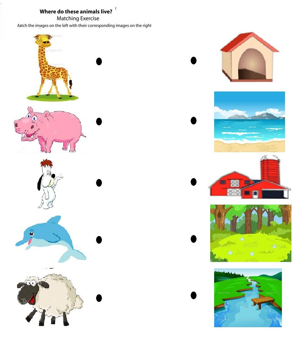 Animal Habitat Worksheets For Kindergarten 128945 Free Worksheets Samples