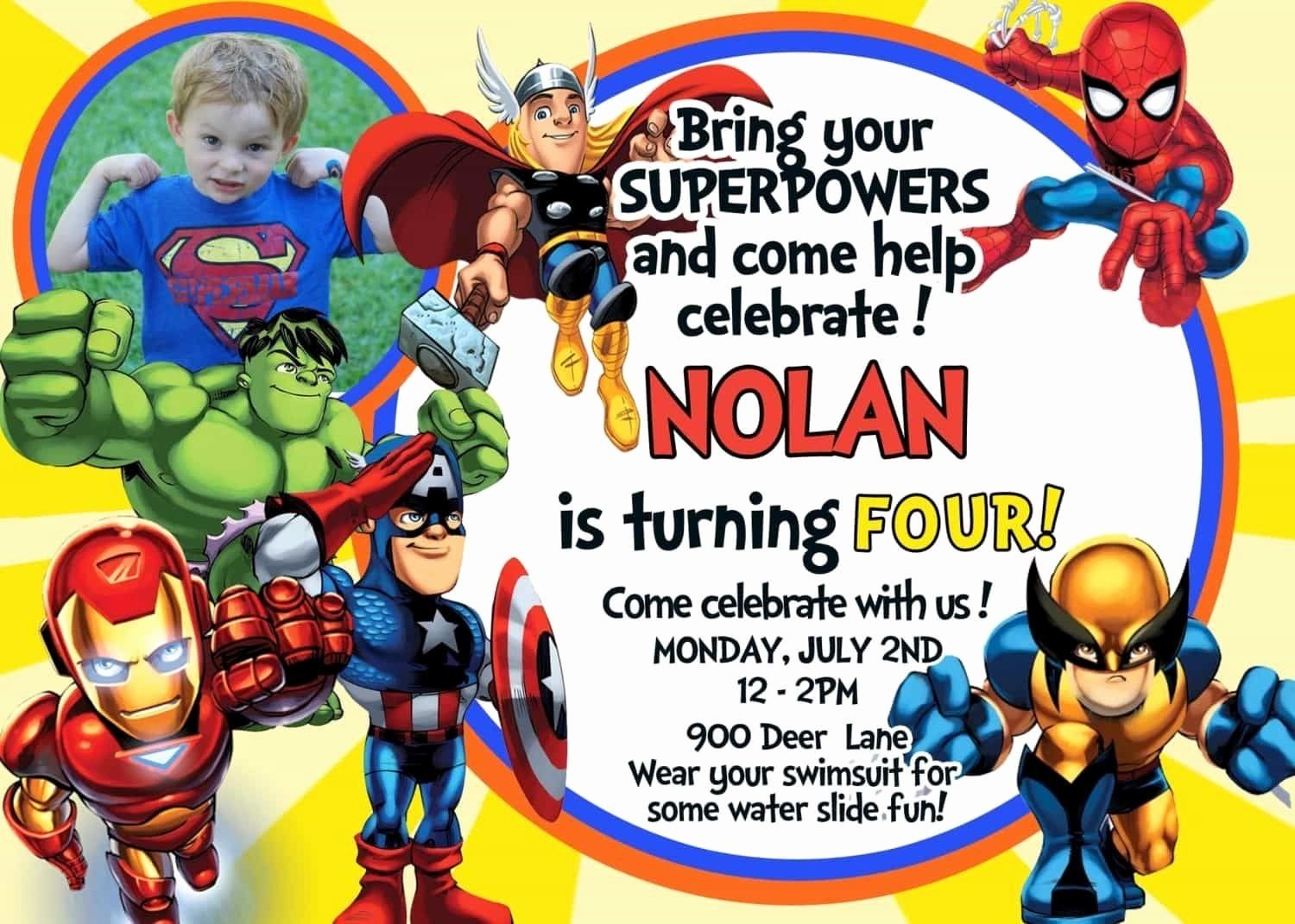 Avengers Birthday Card Printable Best Of Avengers Birthday Birthday 