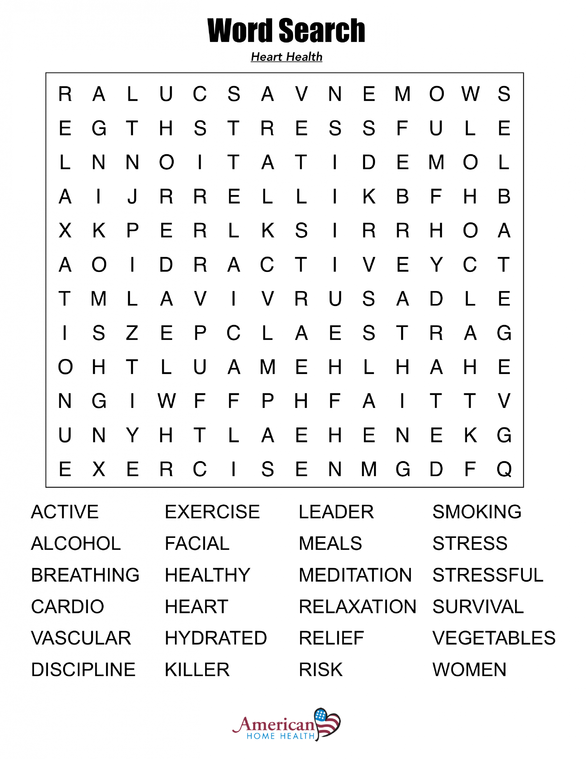 Awesome Word Search Puzzle From 50 Extra Large Print Word Word Search 