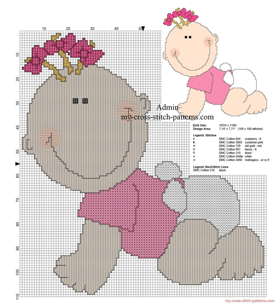 Free Printable Baby Girl Cross Stitch Patterns