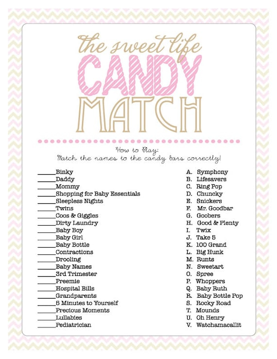 Baby Shower Games Printable With Answer Key 6 Best Images Of Free 