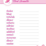 Baby Shower Games Printable With Answer Key Free Cute Baby Shower