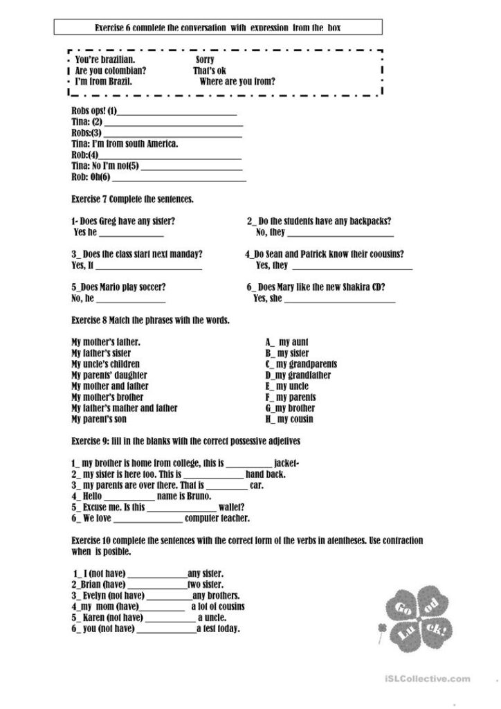Basic English Test Worksheet Free ESL Printable Worksheets Made By