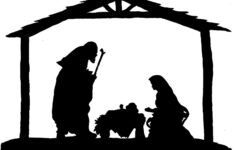 Best Templates Nativity Scene Silhouette Pattern Free