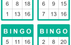 Bingo Cards For Kids 1 To 20 Bingo For Kids Free Printable Bingo