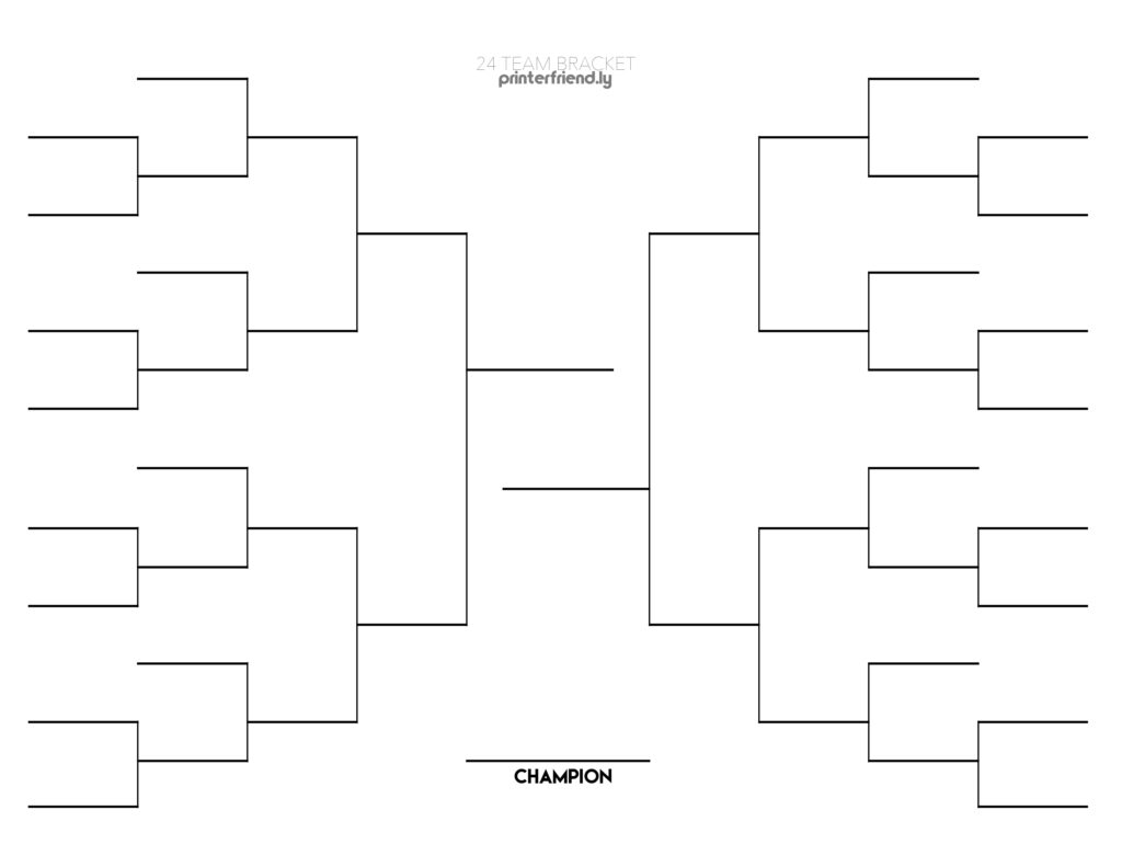 Free Printable Wrestling Brackets | Rossy Printable