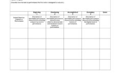 Blank Rubrics To Fill In Rubric Template Download Now DOC Rubric