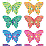 Butterflies Cut Out Template Preschool Insects Spiders Free