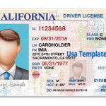 California Drivers License Template California Drivers License