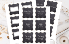 Chalkboard Buffet Food Labels Printable Dairy Free Vegan Gluten