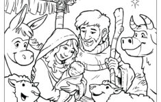 Christian Christmas Activities Free Nativity Coloring Page From Free