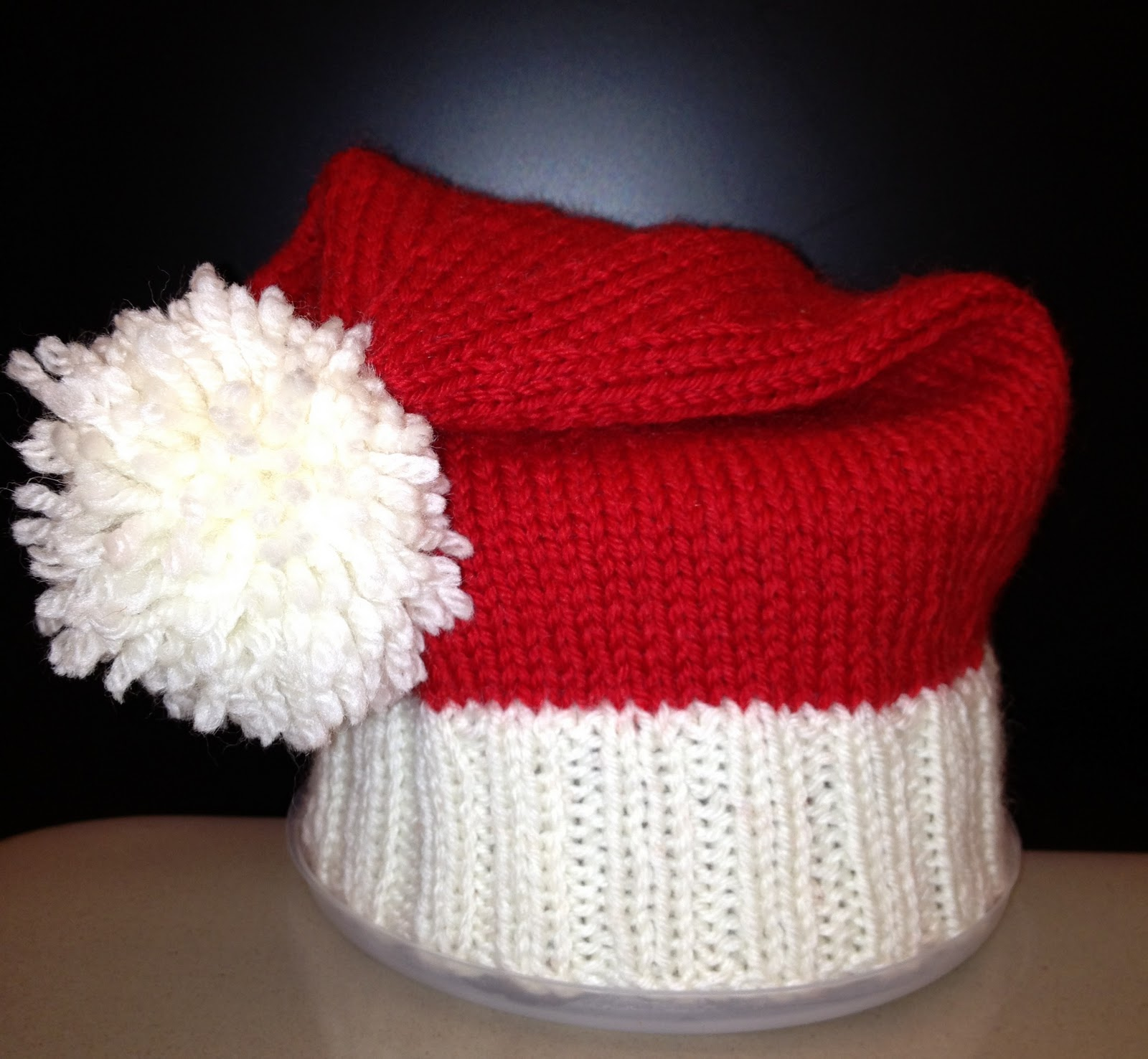 ChristinaPurls Baby Santa Hat Pattern