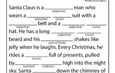 Christmas Mad Libs Printable Free Free Printable A To Z