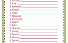 christmas song scramble free printable free printable a to z Christmas Song Scramble Free Printable Free Printable A To Z