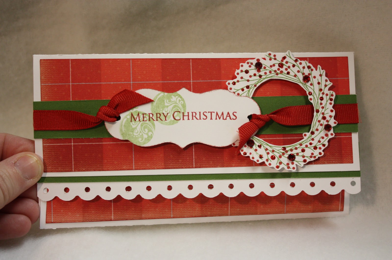 Classic Christina Money Holder Card from Christmas Card Sampler Class 