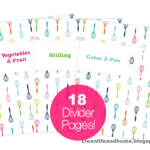 Clean Life And Home Printable Recipe Binder With Divider Tabs