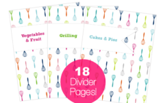 clean life and home printable recipe binder with divider tabs Clean Life And Home Printable Recipe Binder With Divider Tabs