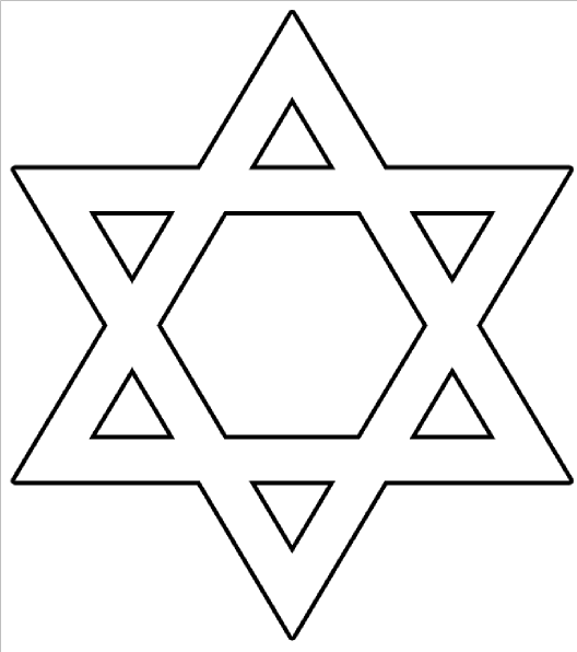 Star Of David Template Free Printable