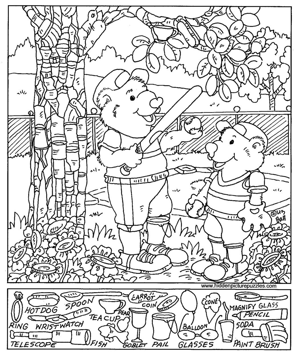 Coloring Page Hiddene Coloring Pages Free Printables Free Printable 