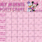 Digital Pink Minnie Mouse Potty Training Chart FREE Punch Cards