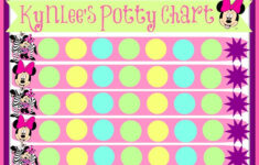 Digital Pink Minnie Mouse Potty Training Chart Free Punch Etsy Free
