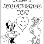 Disney Valentine Coloring Pages Disney Valentines Day Coloring Printables