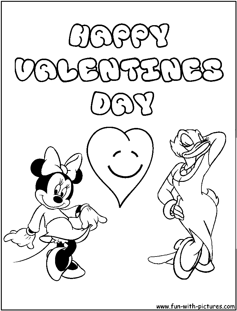 Disney Valentine Coloring Pages Disney Valentines Day Coloring Printables