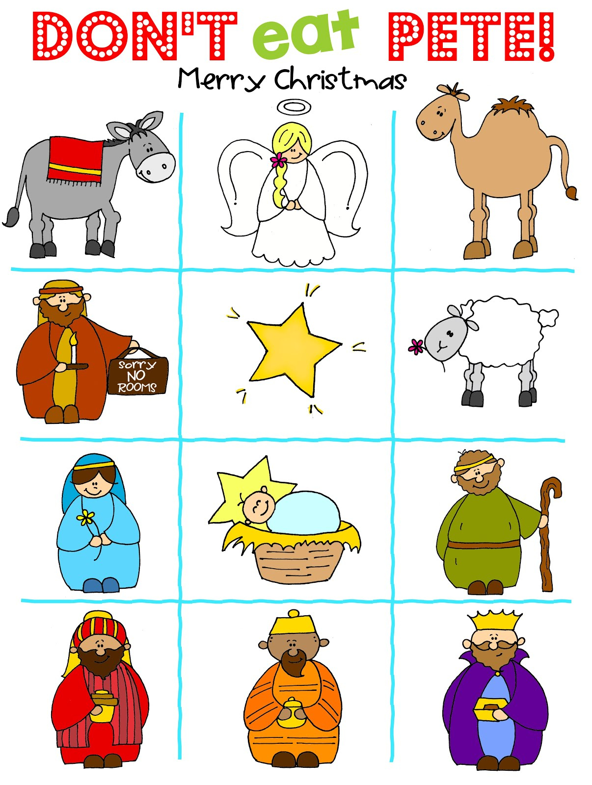 Don 39 t Eat Pete Nativity Version FREE PRINTABLE