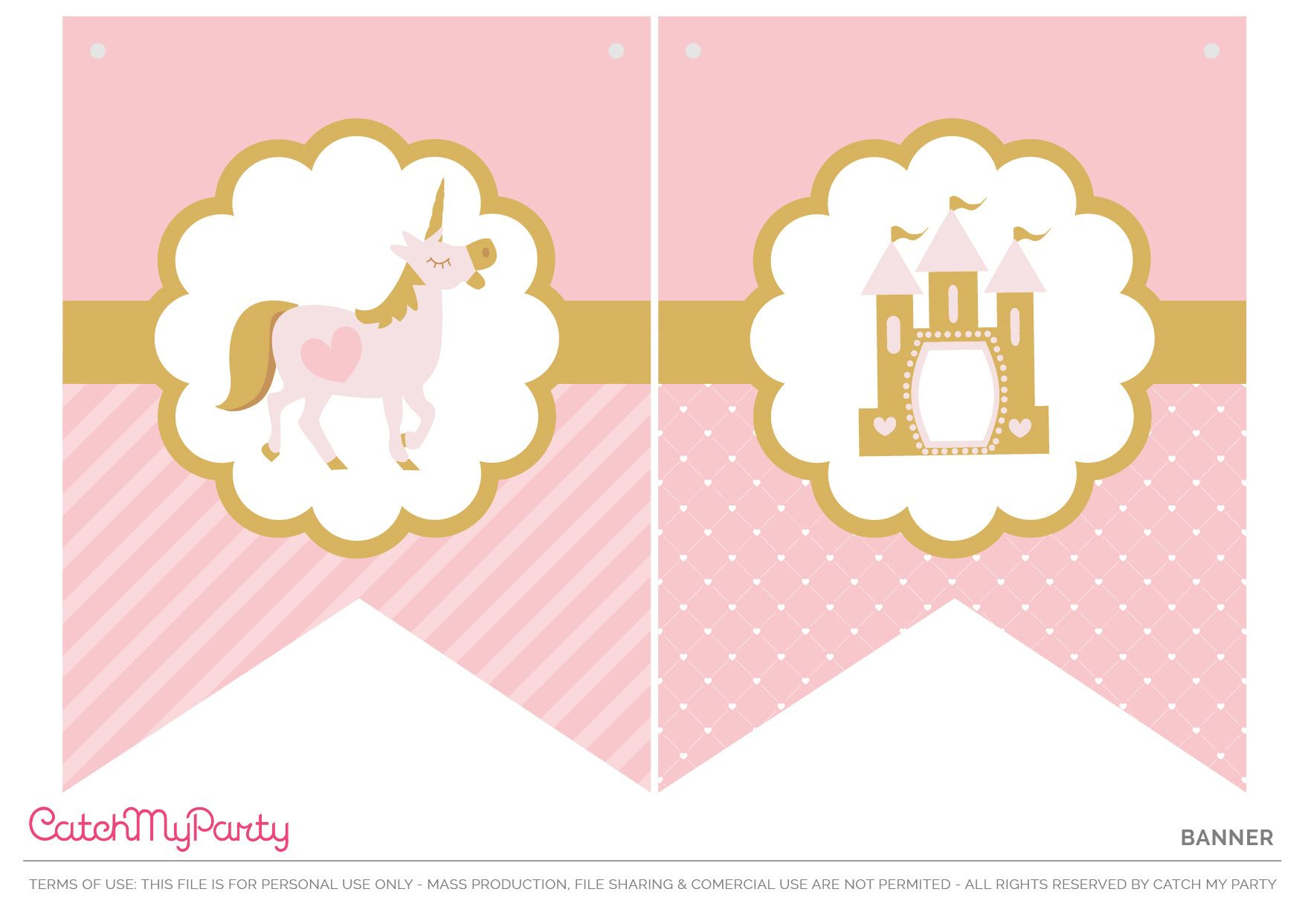 Download The Prettiest Free Little Princess Party Printables Banner 