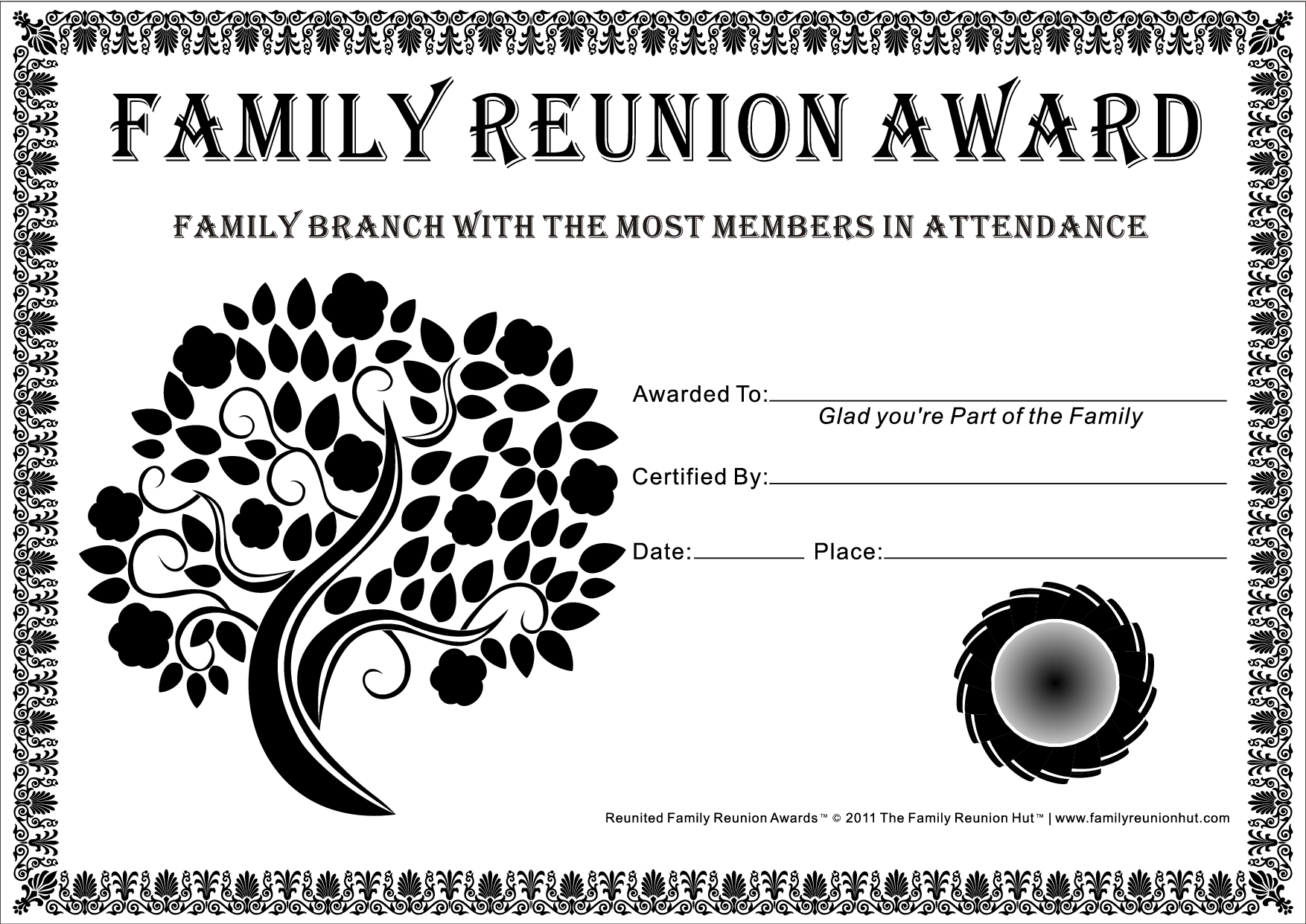 Family Reunion Tree Family Reunion Awards Family Reunion Activities 