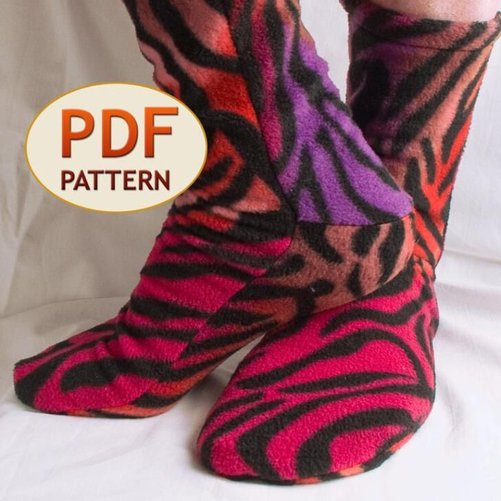 Free Printable Fleece Sock Pattern