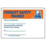Forklift Training Template Free Forklift Certification Card Template