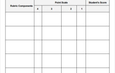 FREE 9 Blank Rubric Samples In MS Word PDF